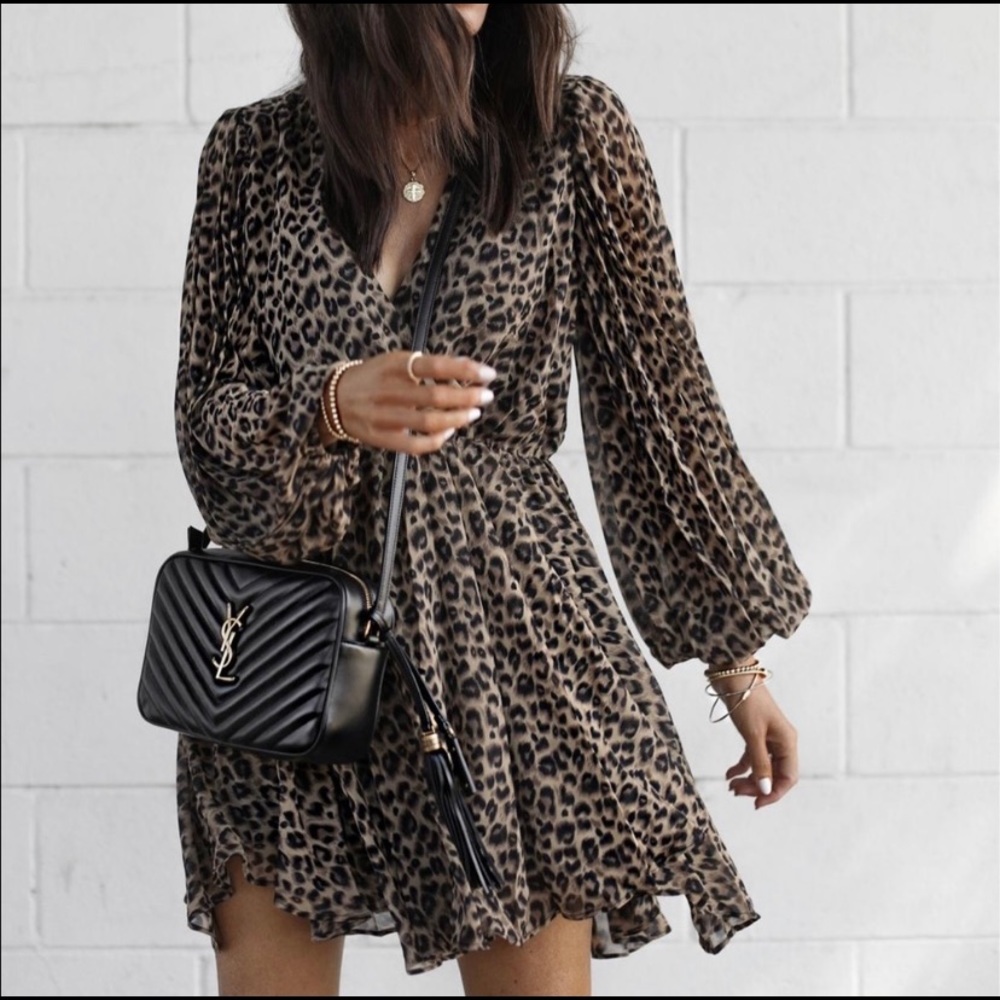 ASTR The Label Raphaela Leopard/Cheetah Dress